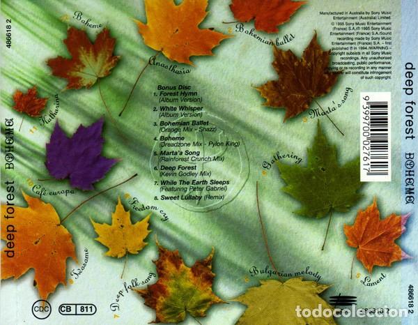 CDs de m&uacute;sica: Deep Forest - Boheme - 2xCD - Foto 2
