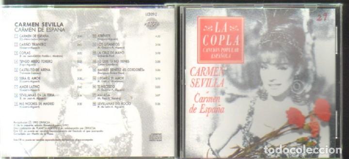 Musik-CDs: LA COPLA CANCION ESPA&Ntilde;OLA.CARMEN DE ESPA&Ntilde;A.CD-FLA-945