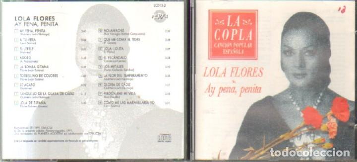 Musik-CDs: LA COPLA CANCION ESPA&Ntilde;OLA.CANCION POPULAR ESPA&Ntilde;OLA.AY PENA PENITA PENA.CD-FLA-950