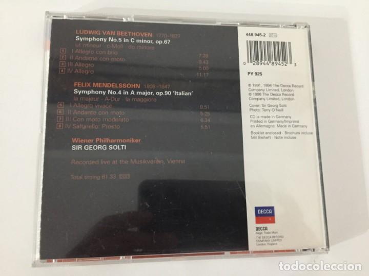 CDs de m&uacute;sica: SIR GEORG SOLTI - BEETHOVEN SYMPHONY 5 - Foto 2