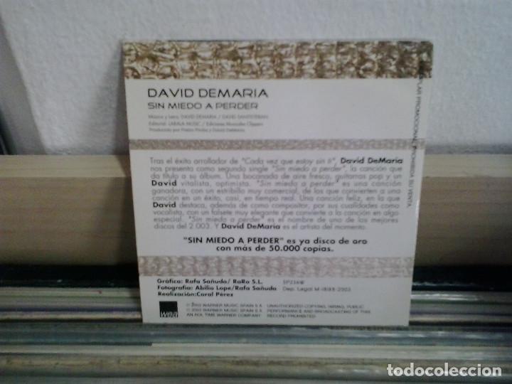 CDs de m&uacute;sica: LMV - David Demaria, sin miedo a perder. CD - single - Foto 2