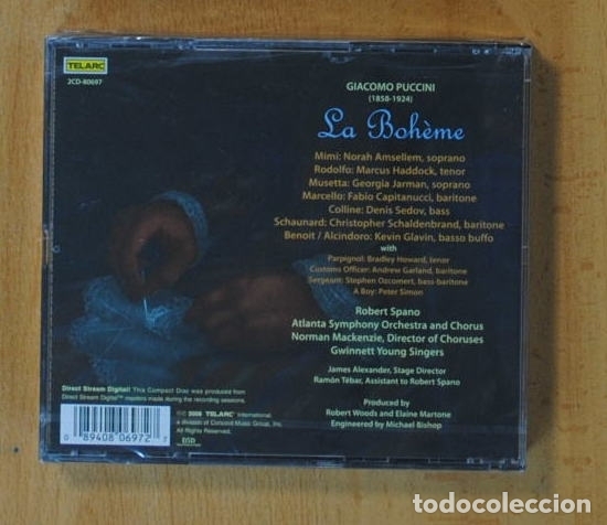 CDs de m&uacute;sica: GIACOMO PUCCINI - LA BOHEME - CD - Foto 2