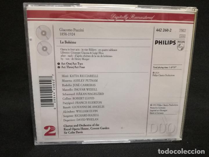 CDs de m&uacute;sica: DOBLE CD - PUCCINI - LA BOHEME - Foto 2