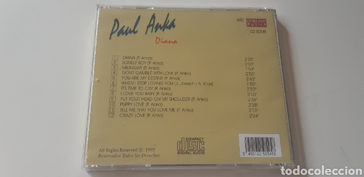 CDs de m&uacute;sica: (Sevilla) CD - PAUL ANKA - Foto 3
