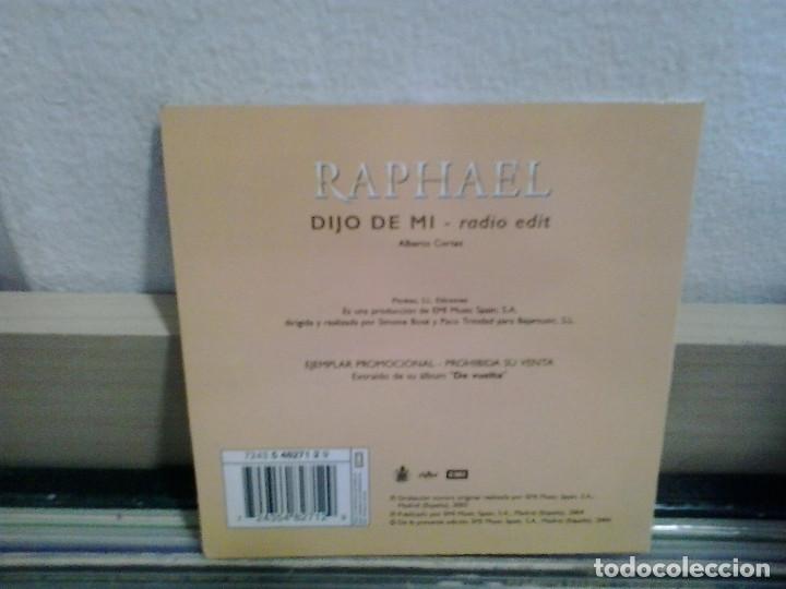CDs de m&uacute;sica: LMV - Raphael. Dijo de mi. CD-Single - Foto 2