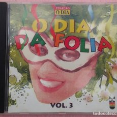 CDs de Música: O DIA DA FOLIA, VOL. 3 (GOL RECORDS) /// ED. BRASIL ORIGINAL, RARO /// SAMBA FORRÓ AXÉ BOSSA NOVA. Lote 169661620
