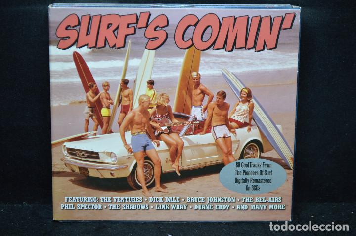 CDs de m&uacute;sica: VARIOUS - SURF&acute;S COMIN&acute; - 3 CD - Foto 1