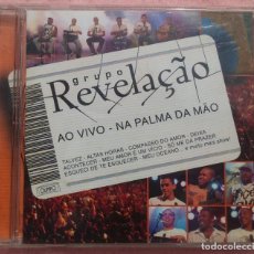 CDs de Música: GRUPO REVELAÇAO - AO VIVO NA PALMA DA MAO (DECKDISC, 2004) /// ED. BRASIL ORIGINAL, RARO /// SAMBA. Lote 169797908