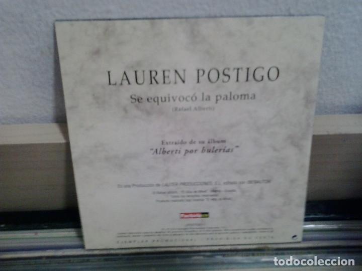 CDs de m&uacute;sica: Lauren Postigo. Se equivoc&oacute; la paloma. CD - Single - Foto 2