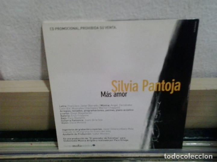 CDs de m&uacute;sica: Silvia Pantoja. M&aacute;s amor. CD - Single - Foto 2