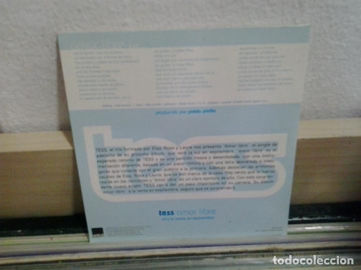 CDs de m&uacute;sica: Tess. Amor libre. CD - Single - Foto 2