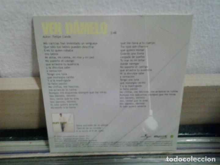 CDs de m&uacute;sica: Felipe Conde. Ven d&aacute;melo. CD - Single - Foto 2