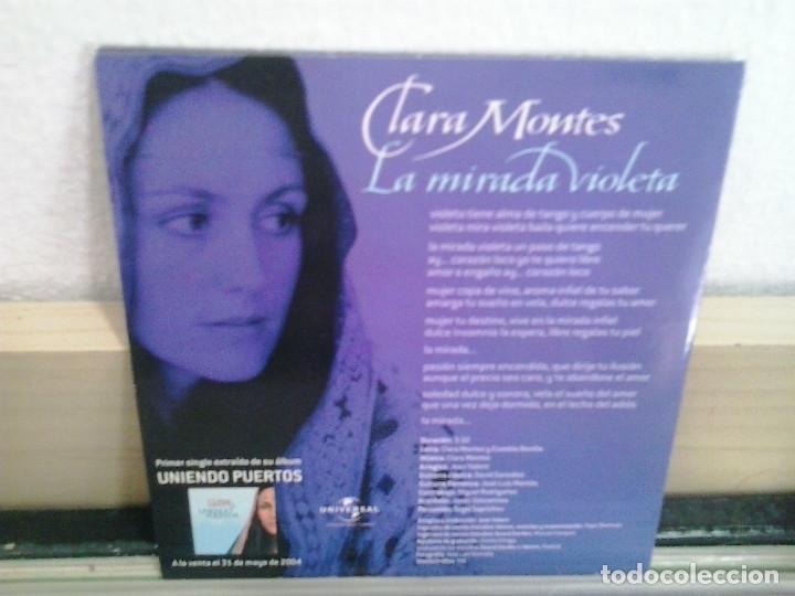 CDs de m&uacute;sica: LMV - Clara Montes. La mirada violeta. CD-single - Foto 2