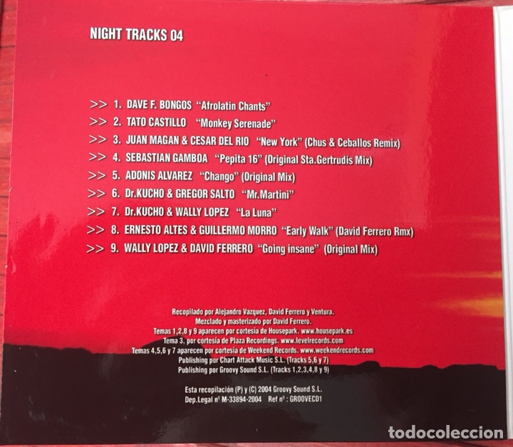 CDs de m&uacute;sica: NIGHT TRACKS 04 - DIGIPACK - Foto 2