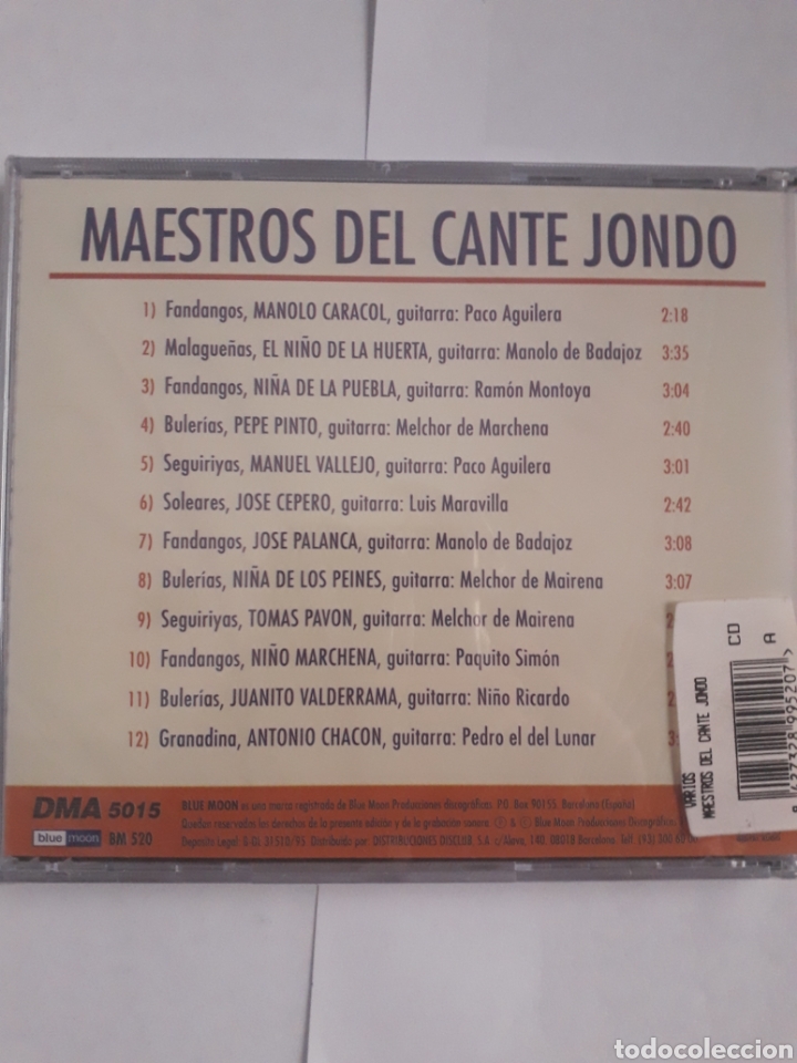 CDs de m&uacute;sica: Maestros del Cante Jondo - Foto 2
