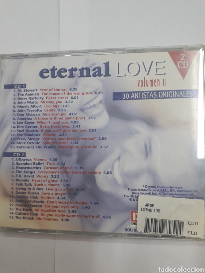 CDs de m&uacute;sica: Eternal Love. Vol ll. 2 Cds - Foto 2