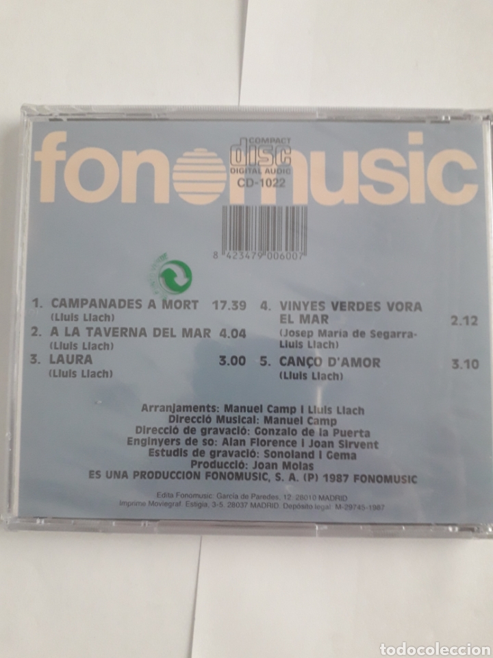 CDs de m&uacute;sica: Llu&iacute;s Llach. Campanades a Morts - Foto 2