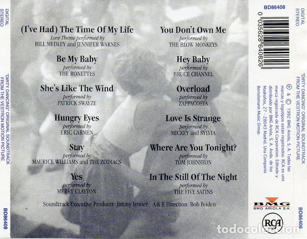 CDs de m&uacute;sica: Dirty Dancing  - CD BSO - Foto 2