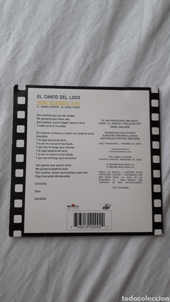 CDs de m&uacute;sica: EL CANTO DEL LOCO. SON SUE&Ntilde;OS - Foto 2