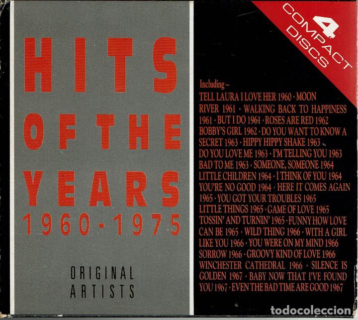 Music CDs: Hits of the years 1960 - 75. 4 CDs. Importado de GB OK