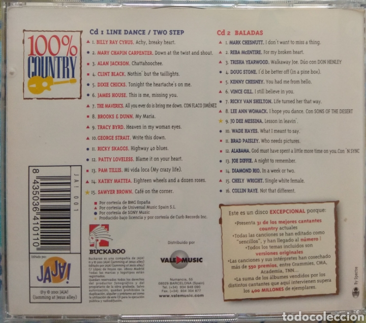 CDs de m&uacute;sica: Various&nbsp;?&ndash;&nbsp;100% Country - Foto 2
