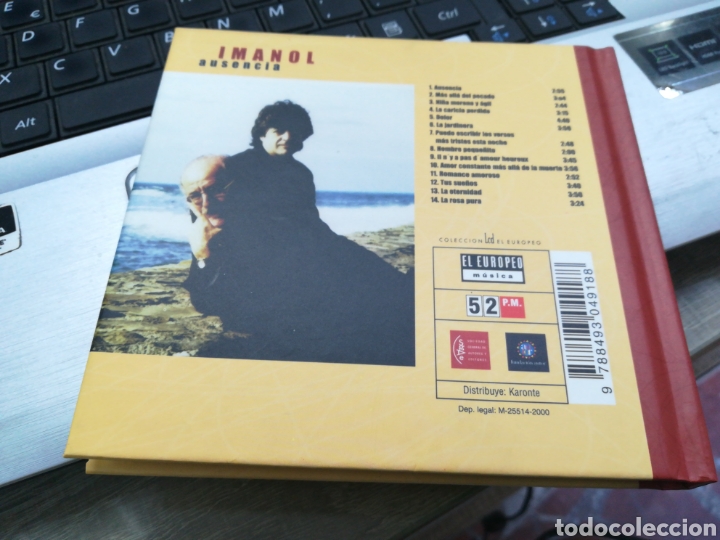 CDs de m&uacute;sica: Imanol cd libro ausencia 2000 rareza - Foto 2
