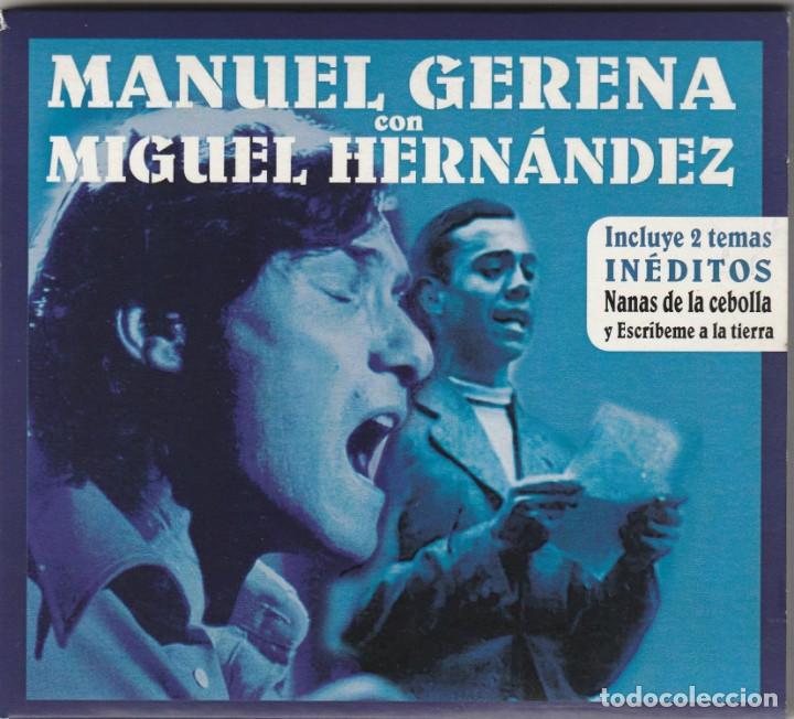 CDs de m&uacute;sica: MANUEL GERENA CON MIGUEL HERNANDEZ (CD WARNER 2017) DIGIPACK - Foto 1