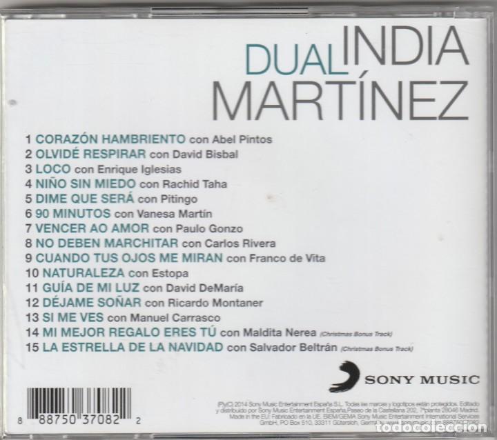 CDs de m&uacute;sica: INDIA MARTINEZ - DUAL (CD SONY 2014) - Foto 2