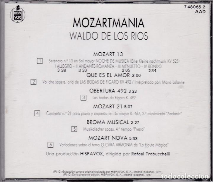CDs de m&uacute;sica: Waldo De Los Rios - Mozartmania CD - Foto 2