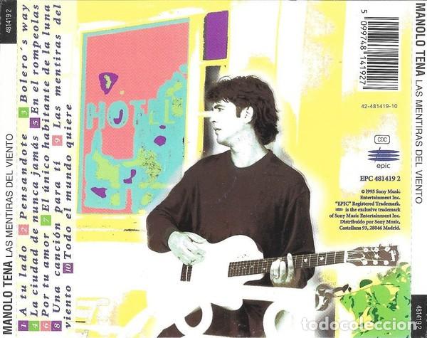 CDs de m&uacute;sica: Manolo Tena - Las Mentiras del Viento   - CD - Foto 2
