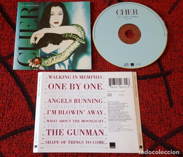 CDs de m&uacute;sica: CHER ITS A MANS WORLD CD ORIGINAL 1995 - Foto 1