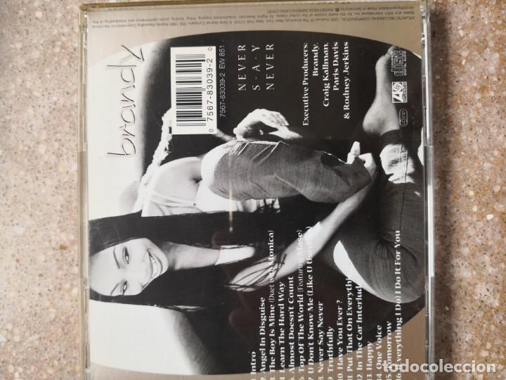 CDs de m&uacute;sica: BRANDY   Never Say Never - Foto 2