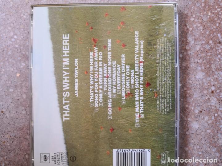 CDs de m&uacute;sica: JAMES TAYLOR   Thats Why Im Here   12 temas - Foto 2