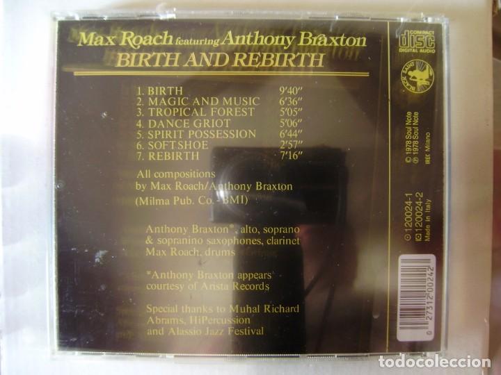 CDs de m&uacute;sica: MAX ROACH..FEATURING ANTHONY BRAXTON.BIRTH AND REBIRTH - Foto 2
