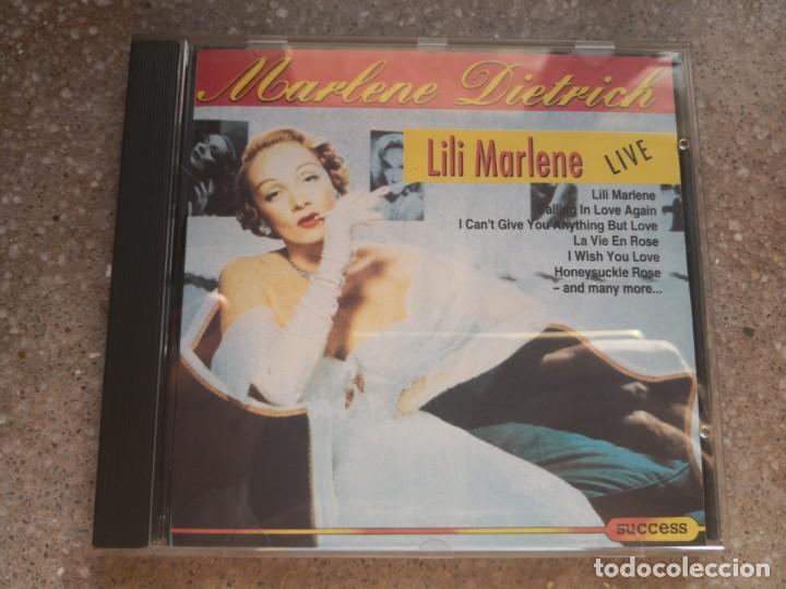 CDs de m&uacute;sica: MARLENE DIETRICH  Lili Marlene Live  14 temas - Foto 1