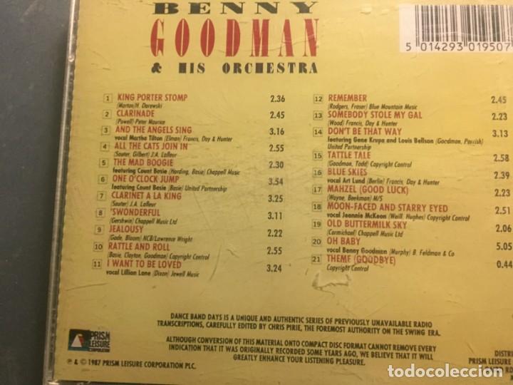 CDs de m&uacute;sica: CD BENNY GOODMAN & HIS ORCHESTRA - Foto 3