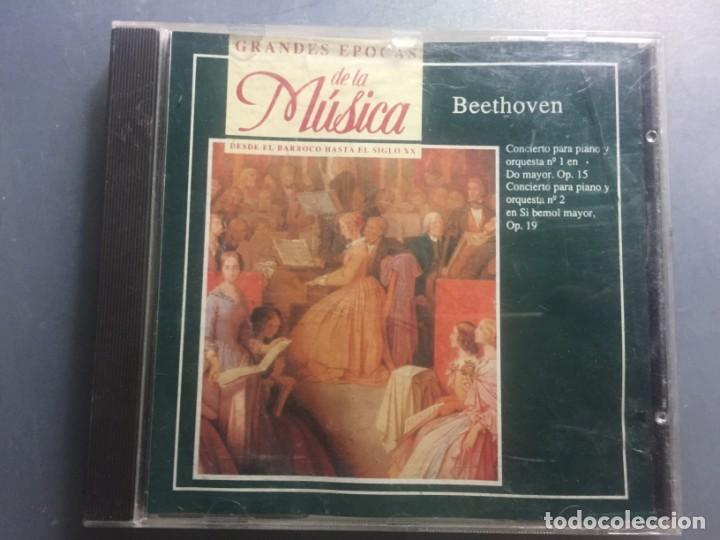 CDs de M&uacute;sica: CD GRANDES EPOCAS DE LA MUSICA BEETHOVEN CONCIERTOS PARA PIANO Y ORQUESTAS NUMEROS 1 Y 2