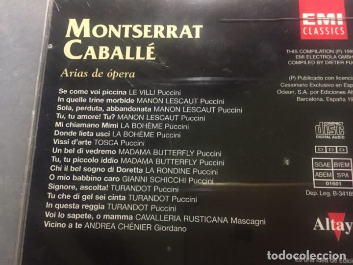 CDs de m&uacute;sica: CD ARIAS DE OPERA MONTSERRAT CABALLE EMI CLASSICS - Foto 3