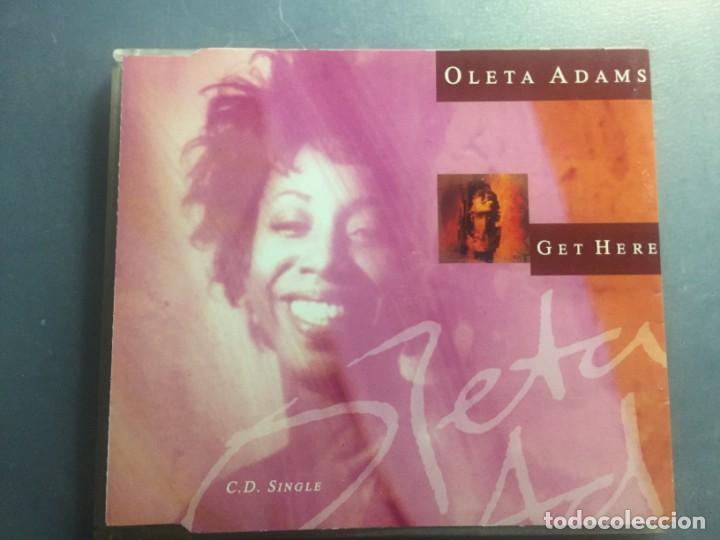 CDs de m&uacute;sica: CD SINGLE OLETA ADAMS GET HERE - Foto 1