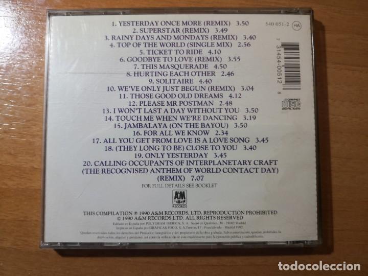 CDs de m&uacute;sica: CARPENTERS   Grandes &eacute;xitos 20 temas - Foto 2