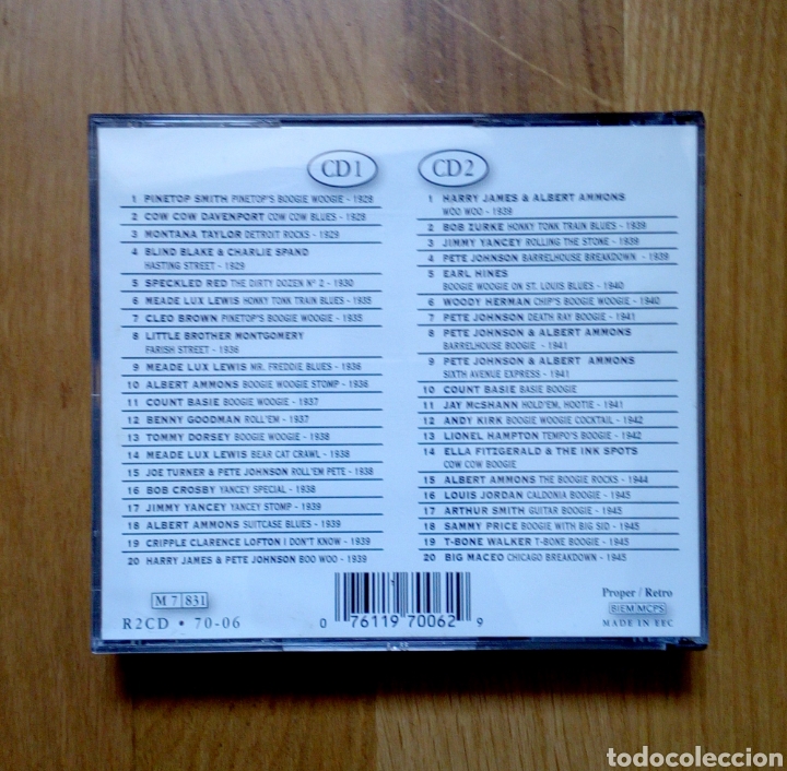 CDs de m&uacute;sica: Boogie Woogie - The gold collection, Proper, 1998. EEC. - Foto 6