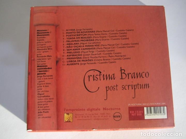 CDs de m&uacute;sica: cd cristina branco post escriptum - Foto 2