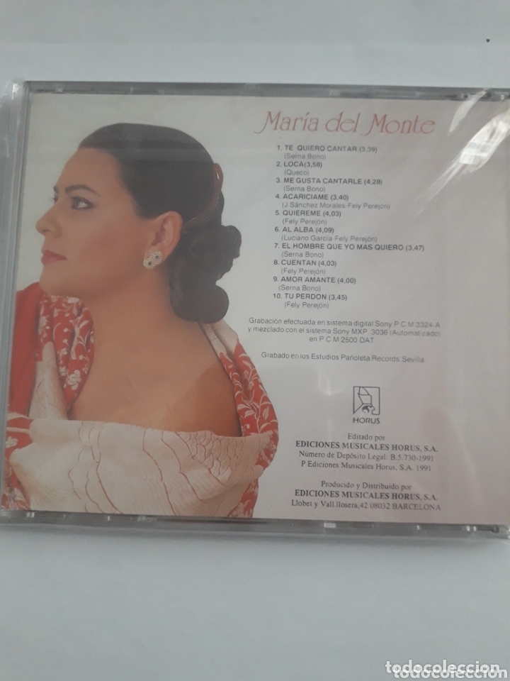 CDs de m&uacute;sica: Mar&iacute;a del Monte. Al Alba. - Foto 2