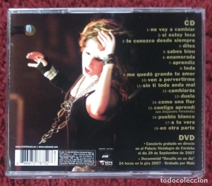 CDs de m&uacute;sica: MALU (GRACIAS) CD + DVD 2008 - Foto 2