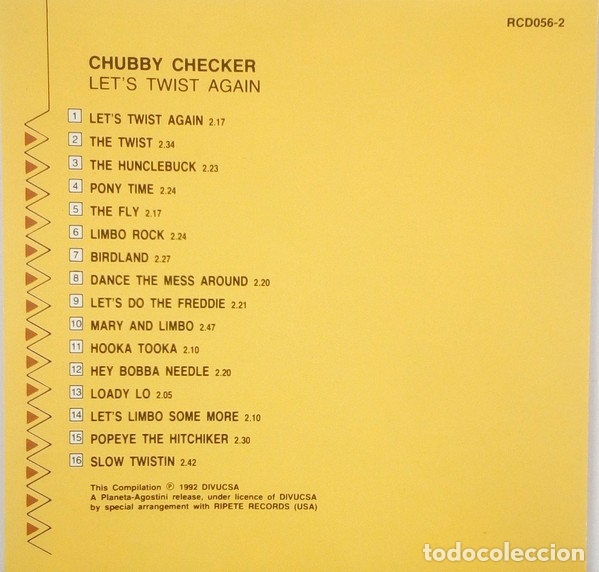 CDs de m&uacute;sica: Chubby Checker - Lets Twist Again - CD recopilatorio - Foto 2