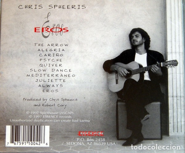 CDs de m&uacute;sica: Chris Spheeris - Eros - CD - Foto 2