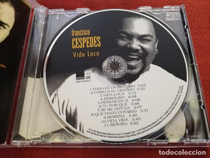 CDs de m&uacute;sica: FRANCISCO CESPEDES. VIDA LOCA (CD) - Foto 2