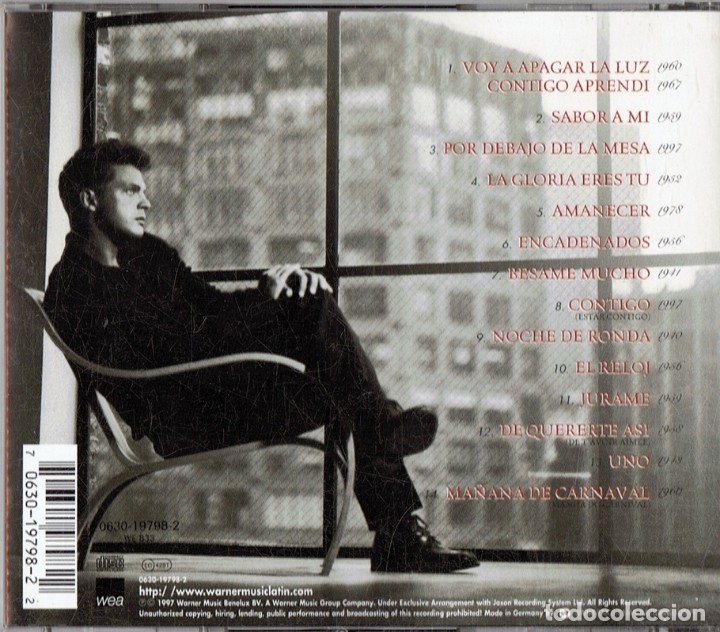 CDs de m&uacute;sica: LUIS MIGUEL ROMANCES  (CD) - Foto 2