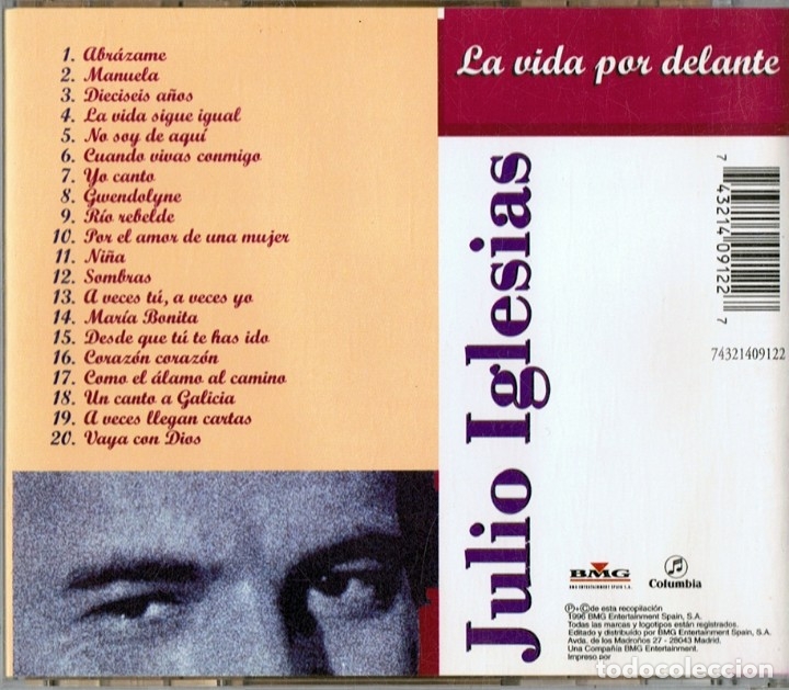 CDs de m&uacute;sica: JULIO IGLESIAS &Eacute;XITOS ORIGINALES (CD) - Foto 2