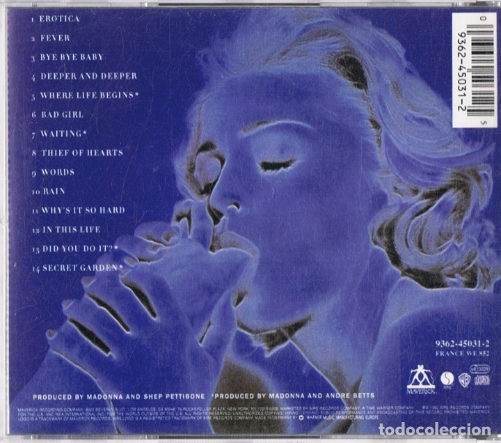 CDs de m&uacute;sica: EROTICA MADONNA  (CD) - Foto 2